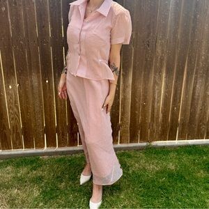 Vintage K Studios Two-Piece Set – Dusty Rose 🌸✨